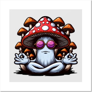 Elevated Magic Mushroom Posters and Art